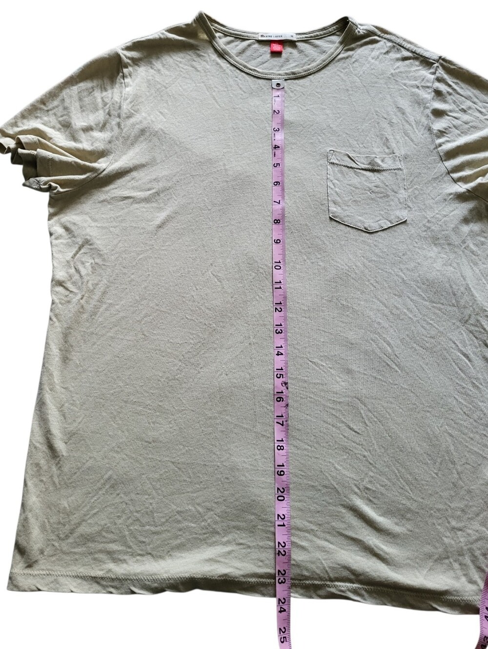 Marine Layer Slub Pocket Lightweight Tee Men's Size M Sage Green Style# 14970 - Picture 4 of 7